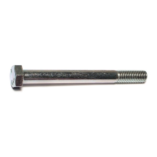Midwest Fastener Grade 5, 1/2"-13 Hex Head Cap Screw, Zinc Plated Steel, 5 in L, 25 PK 00347